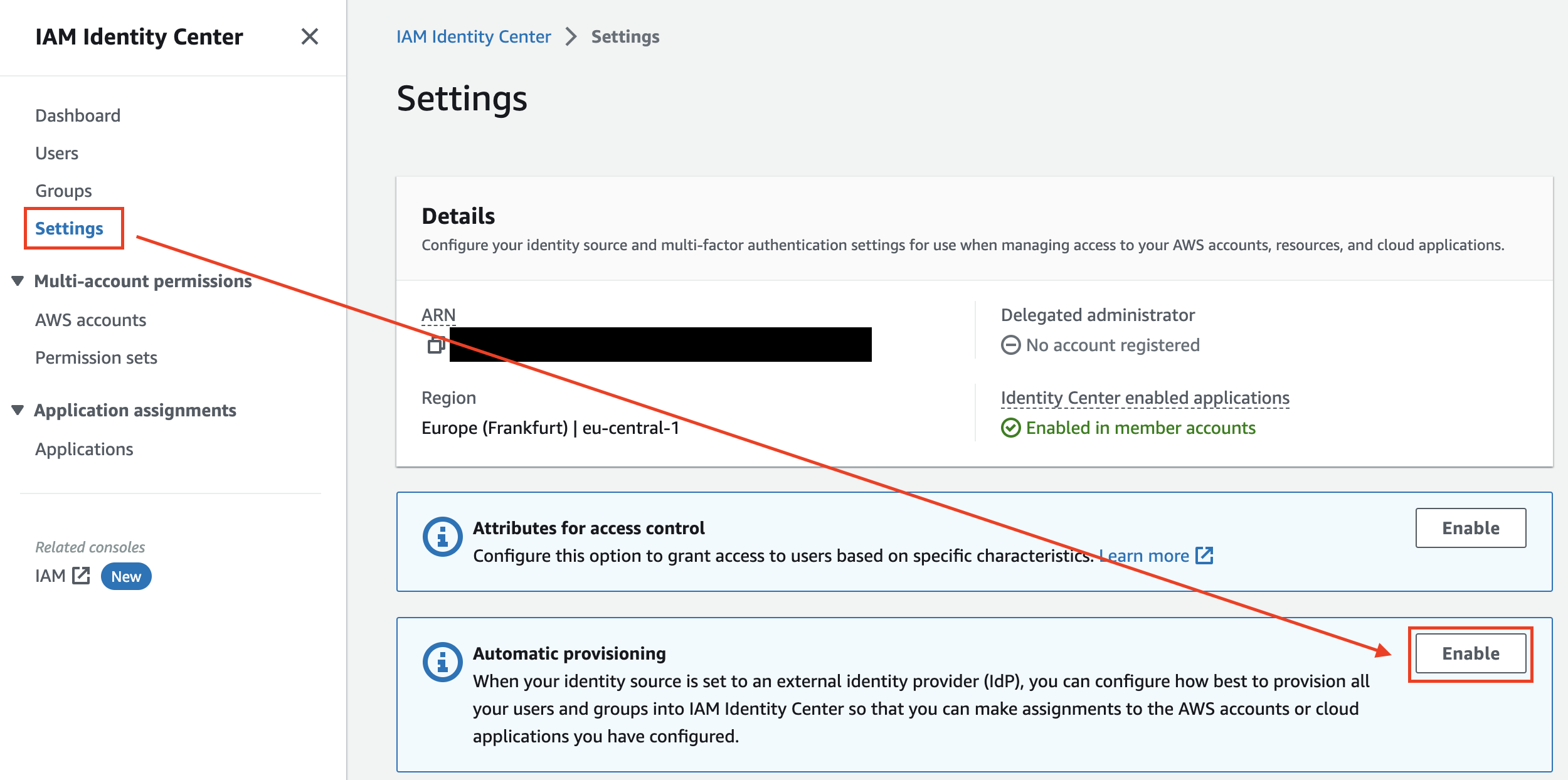 Enable Provisioning